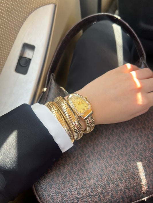 Bvlgari Replica Snake Watch - Golden