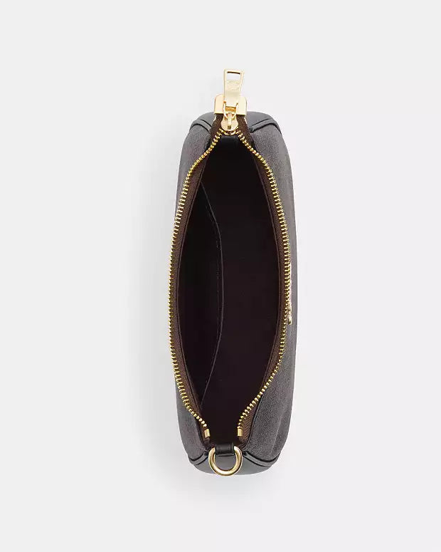 Coach Teri Shoulder Bag Dupe – Signature Canvas (Gold/Walnut/Black) | Luxury-Inspired Design