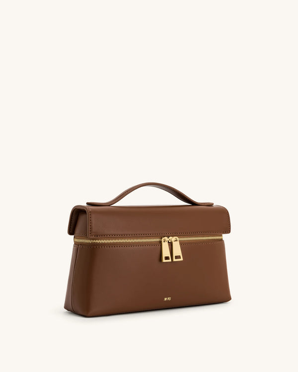 Thea top handle bag - brown