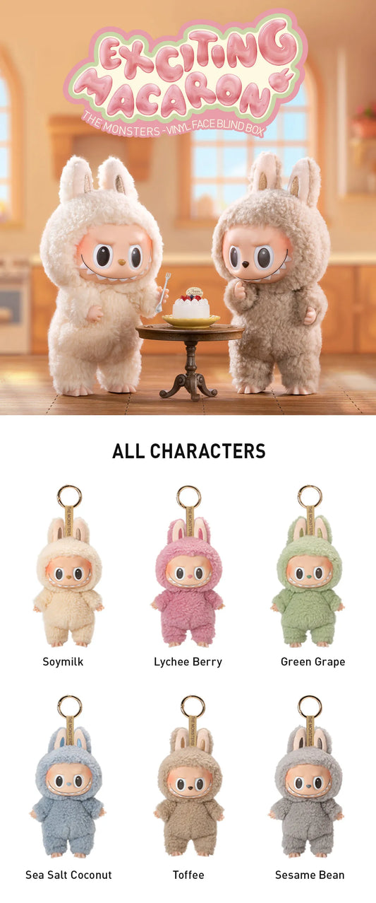 Labubu Keychain Charm Pack of 6