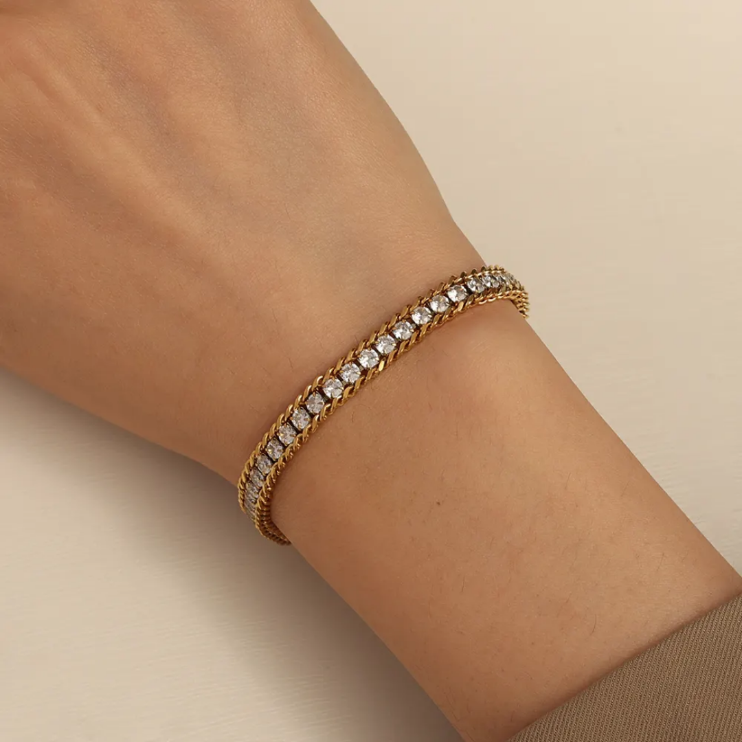 Dust Bracelet | Stainless Steel | 18K Gold Plated