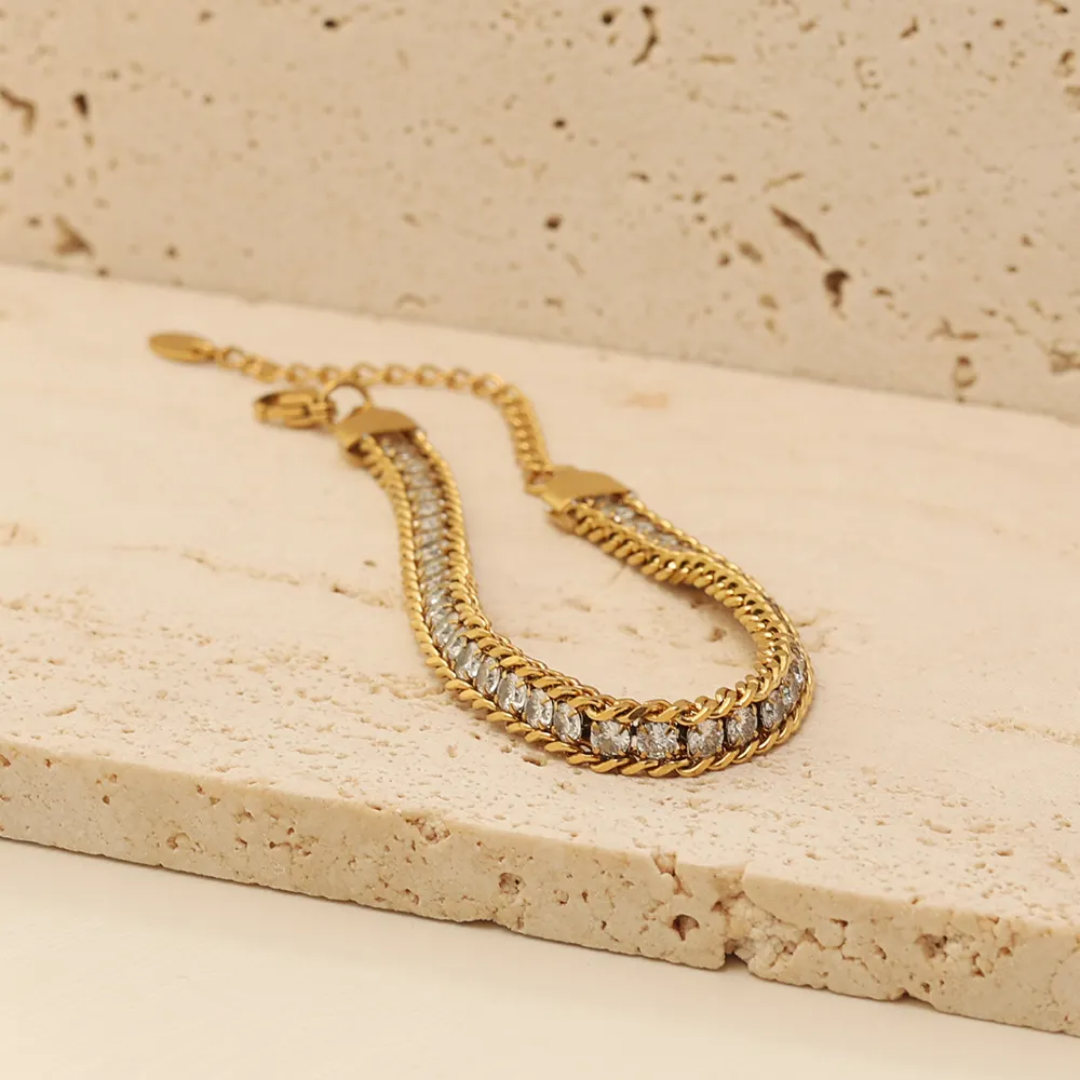 Dust Bracelet | Stainless Steel | 18K Gold Plated
