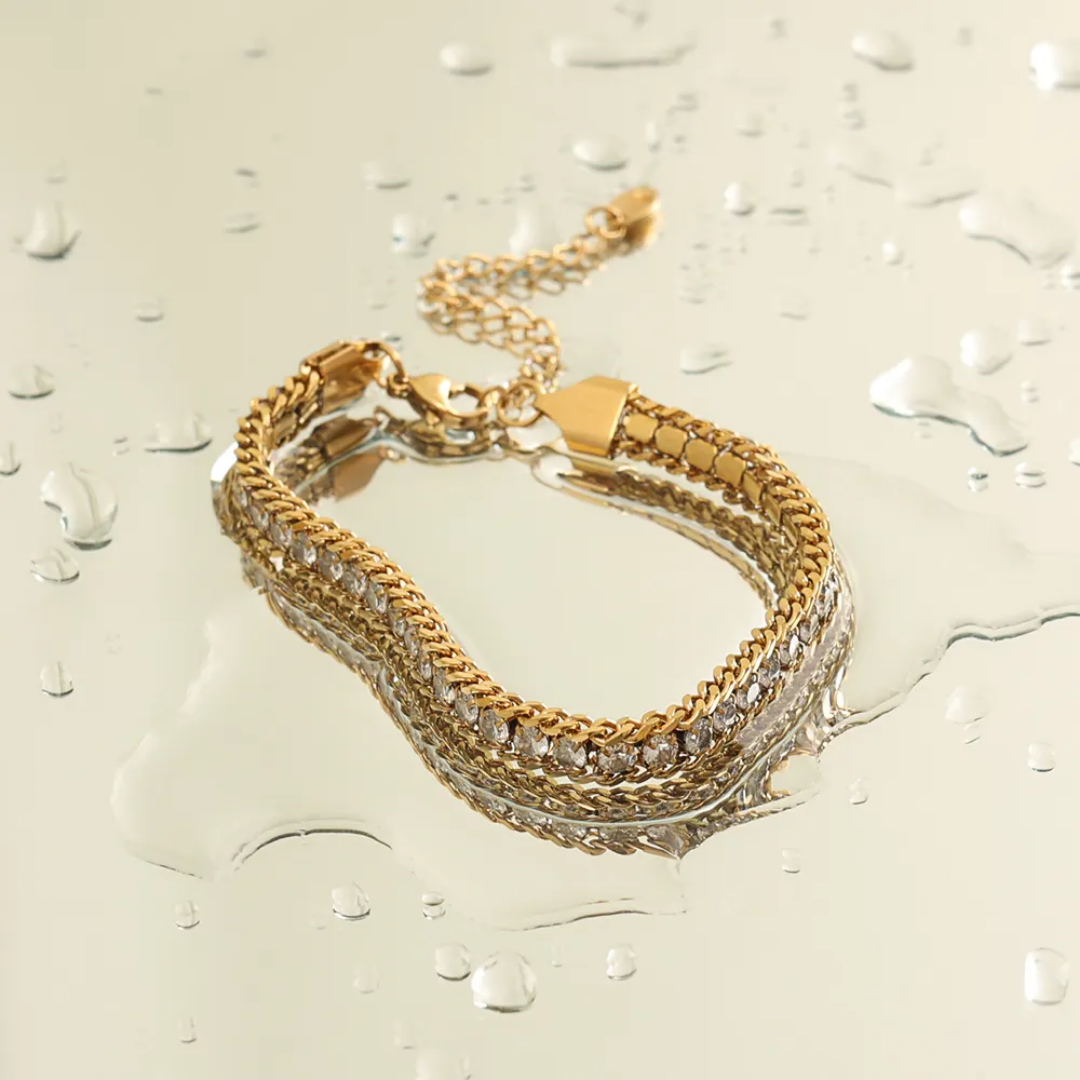Dust Bracelet | Stainless Steel | 18K Gold Plated
