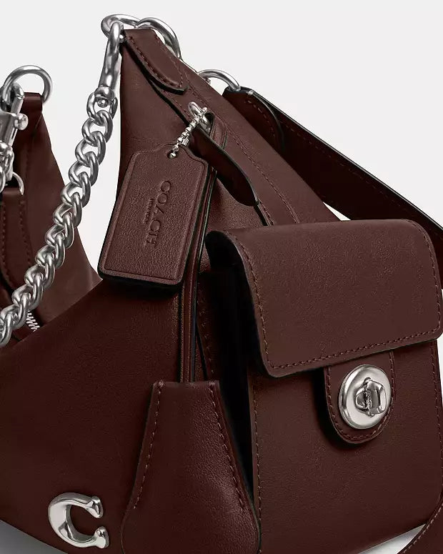 COACH Pocket Juliet Bag 30 - Silver/Brown