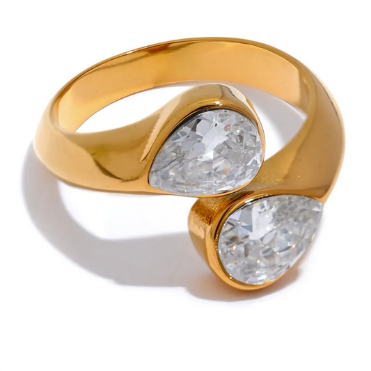 Geometric Ring | Stainless Steel | 18K Gold Plated