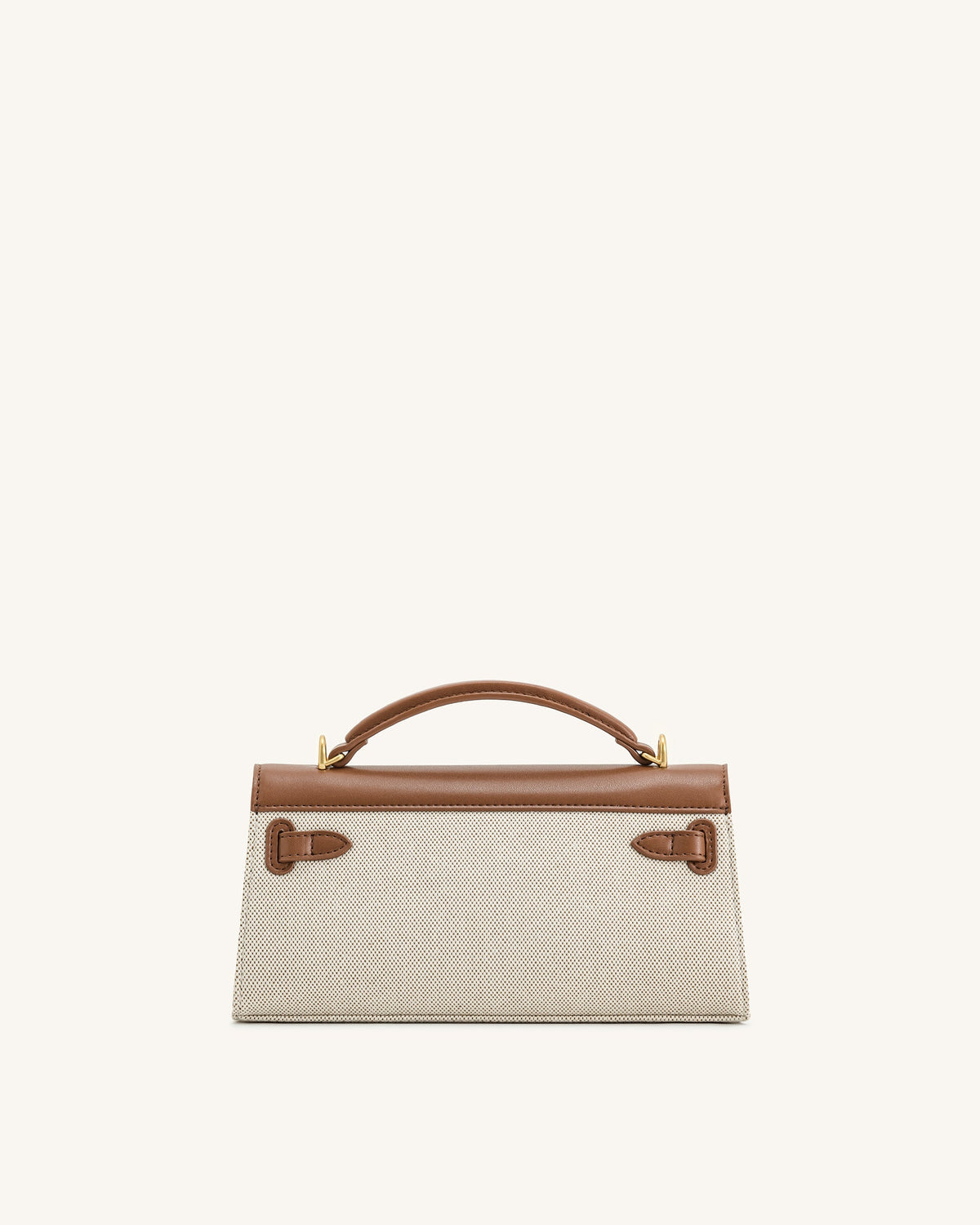 JW PIE - Noor Top Handle Bag - Brown Canvas
