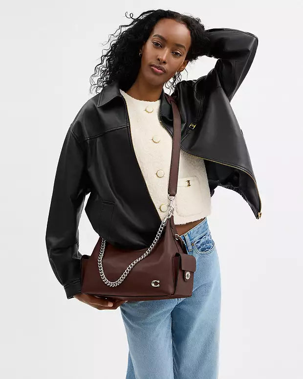 COACH Pocket Juliet Bag 30 - Silver/Brown