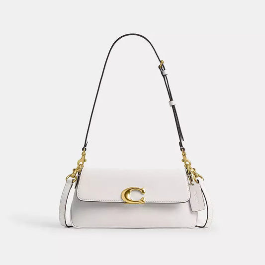 COACH Jet Shoulder Bag - Brass/Chalk