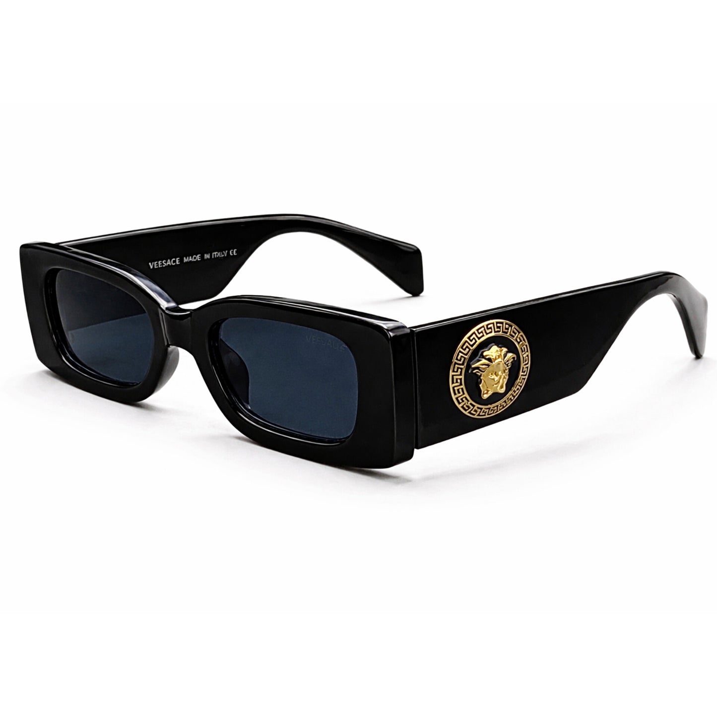 Versace Medusa Medallion Black Sunglasses