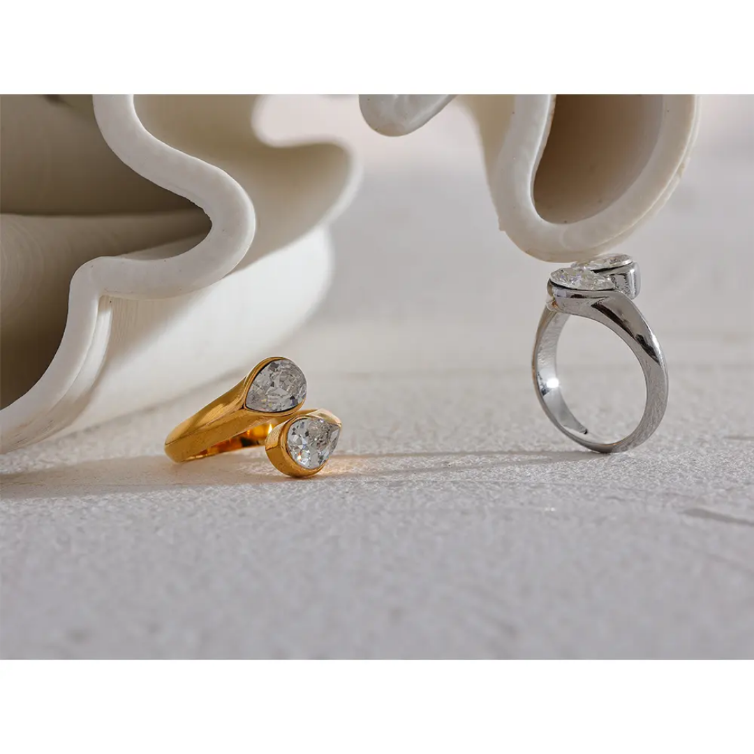 Geometric Ring | Stainless Steel | 18K Gold Plated