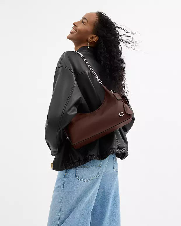 COACH Pocket Juliet Bag 30 - Silver/Brown