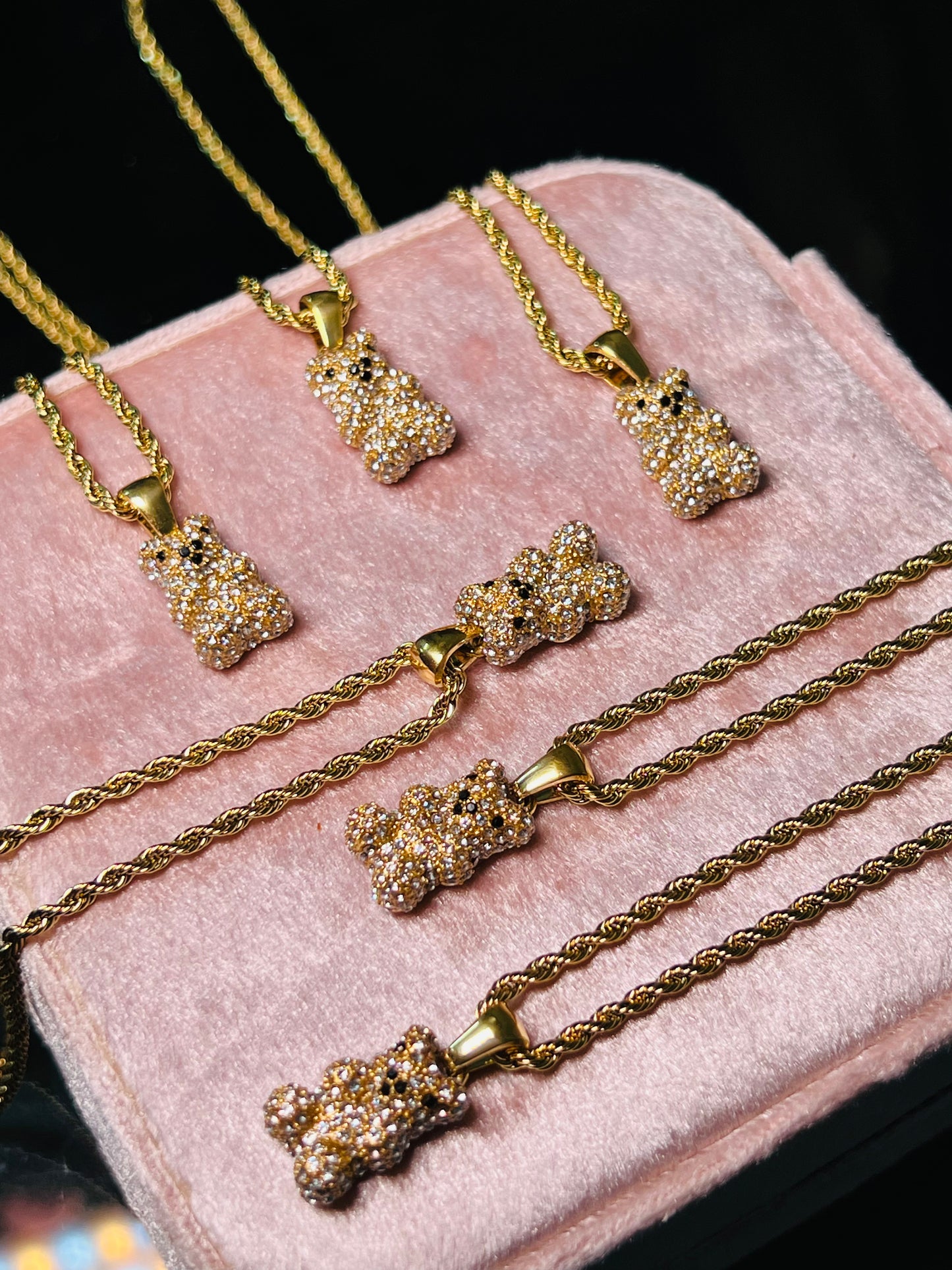 Teddy Bear Necklace | Stainless Steel | 18K Gold Plated | Tarnish-Free