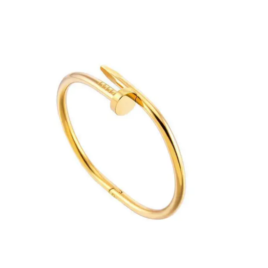 Cartier Nail Bracelet | Stainless Steel | 18K Gold Plated